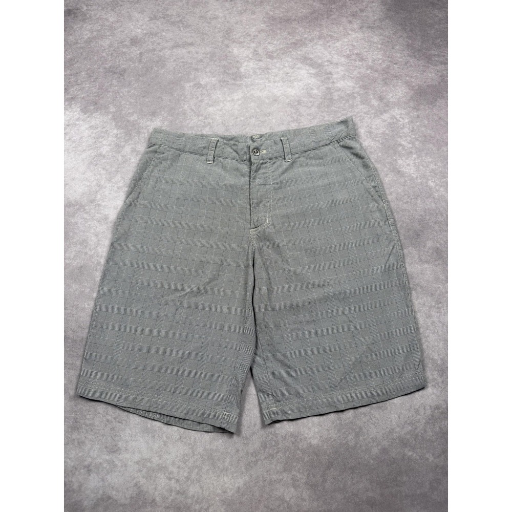 Patagonia Shorts Mens‎ 34 Gray Glen Plaid Stretch Casual Chino Zip Fly Nylon